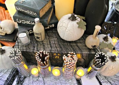 Dee Kay Events | Spooktacular Dessert Table Halloween Bar I Orange and Black Dessert Bar