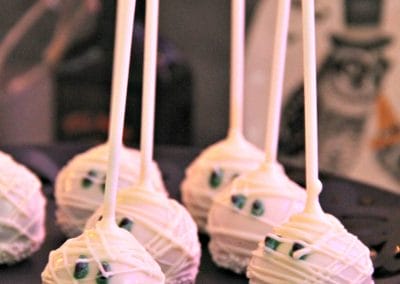 Dee Kay Events | Spooktacular Dessert Table Halloween Bar I Mummy Cake Pops