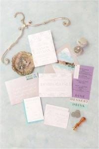 Wedding Invitation suite in pastel colors ┃ Croatia Inspired Tyler Gardens Wedding Minimony┃Design by Dee Kay Events┃Photo by Idalia Photography