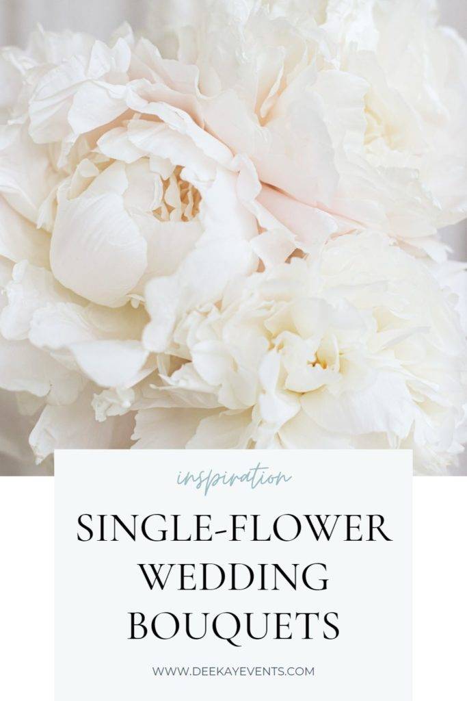 Image of Peonies, Dee Kay Events Inspiration, Single-Flower Bouquets